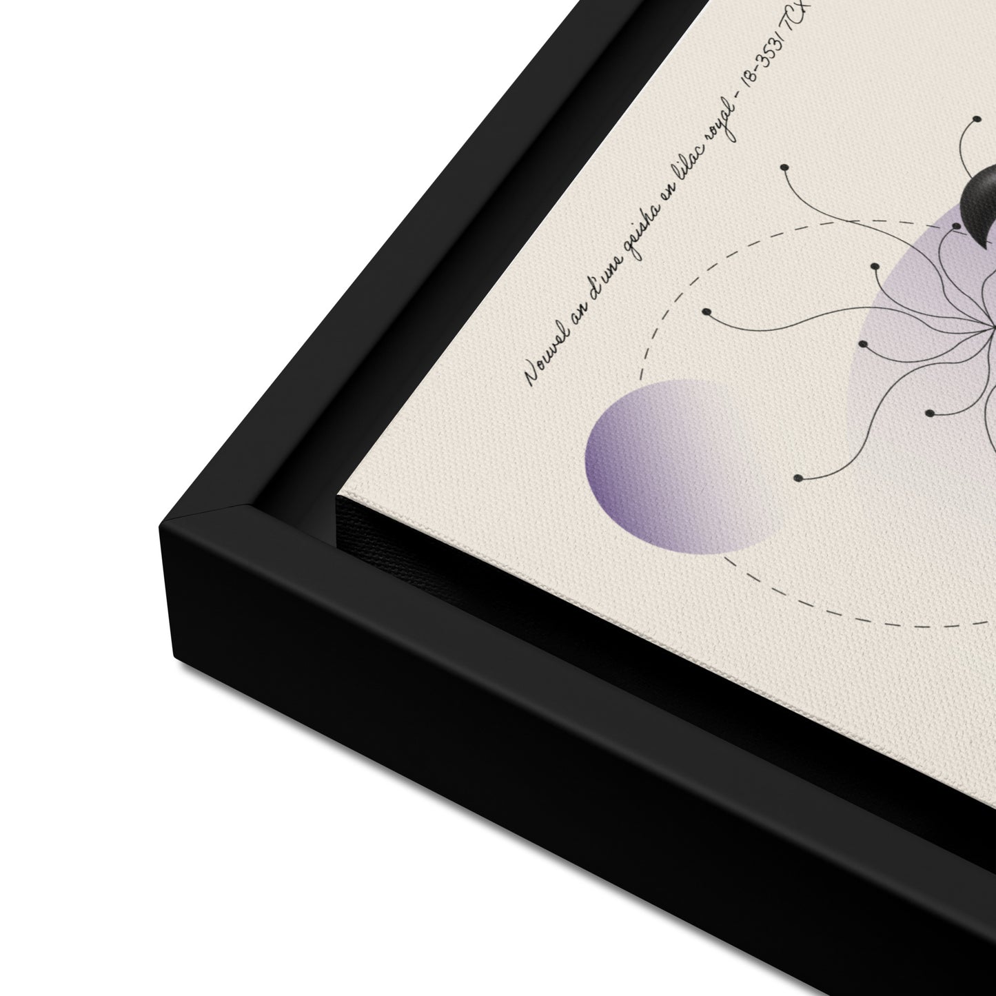 ArtBox - Nouvel an d'une geisha en Lilac royal