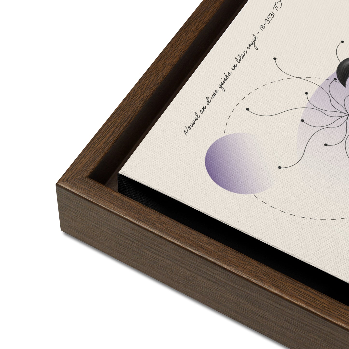 ArtBox - Nouvel an d'une geisha en Lilac royal