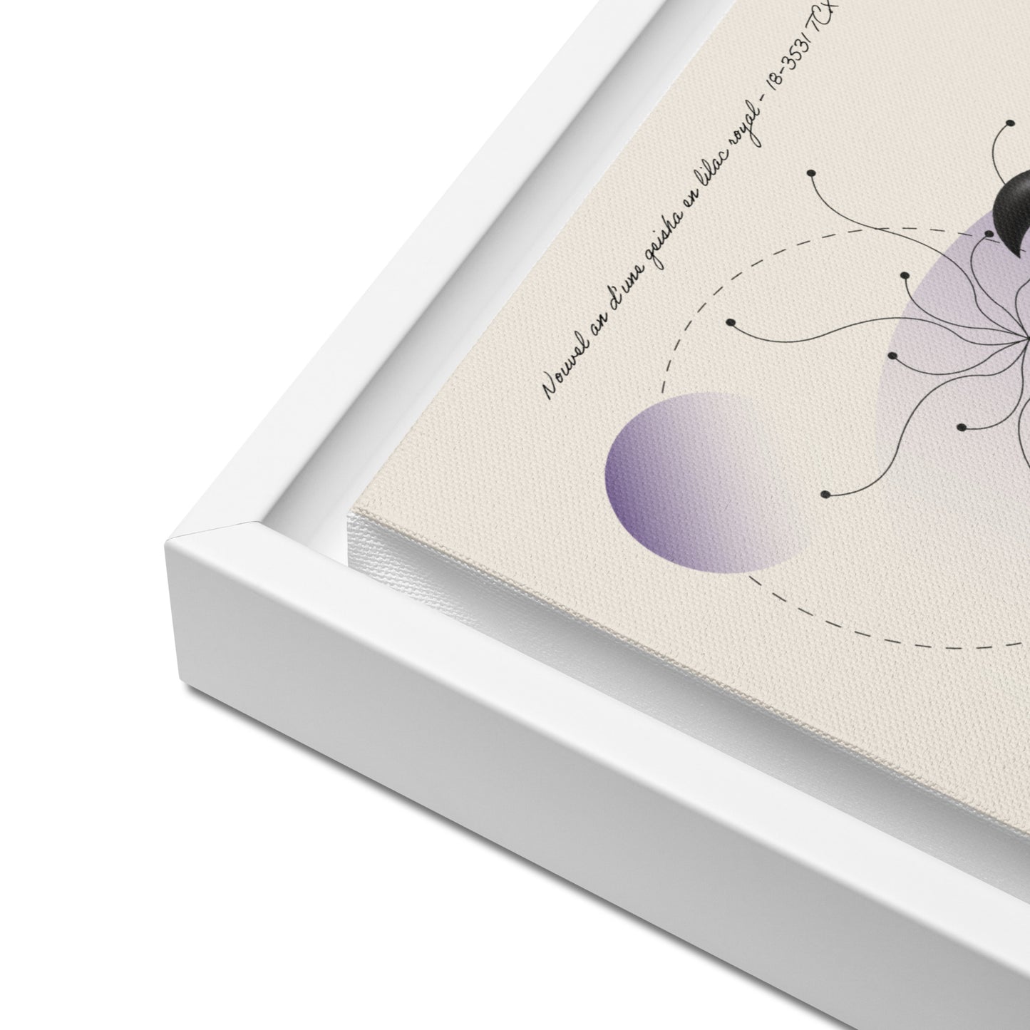 ArtBox - Nouvel an d'une geisha en Lilac royal